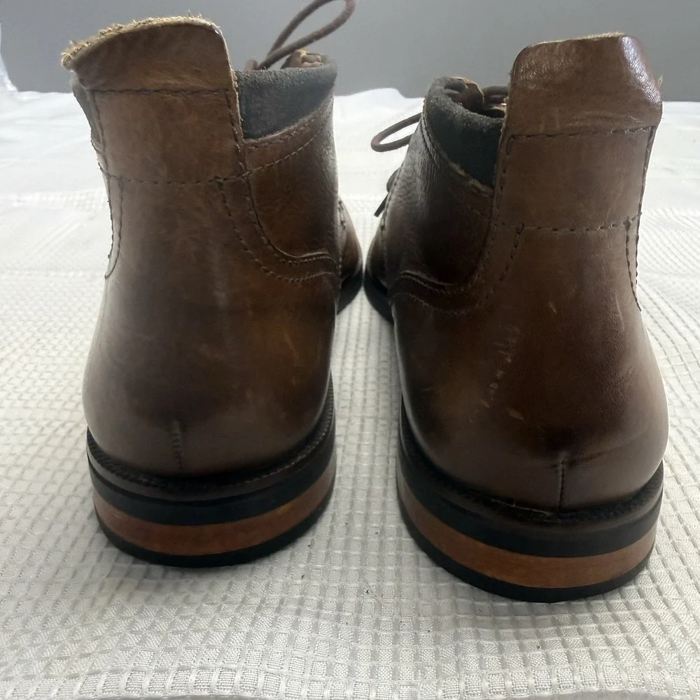 Cole Haan Ogden Stitch Chukka II Mens Brown Leather Boots 10.5M Shoes Ankle